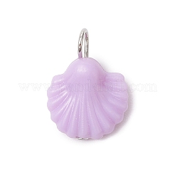 Muschelförmige Kunststoffanhänger&nbsp;PALLOY-JF03734