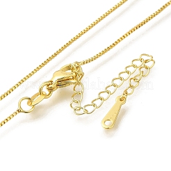 Messing-Kettenhalsketten für Damen&nbsp;NJEW-M045-02G