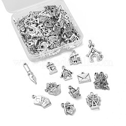 60 pz 12 stili pendenti in lega di stile tibetano&nbsp;ST-CJ0002-56