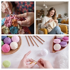 Bolsas con cremallera para guardar agujas de crochet de tela de poliéster&nbsp;AJEW-CY0002-96