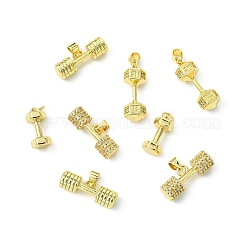 8 pièces 4 styles support placage laiton pavé cubique zircone pendentifs&nbsp;KK-CJ0003-67