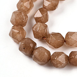 Chapelets de perles en jade blanc naturel teinté&nbsp;G-T139-8mm-46Q