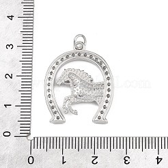 Pendentifs en laiton zircon cubique transparent&nbsp;KK-B177-05C-P