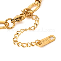 Ionenplattierung (IP) 304 Edelstahl Mesh Kettenarmband für Frauen&nbsp;BJEW-S003-02G