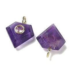 Natürliche Amethyst facettierte Anhänger&nbsp;G-F819-03G-04