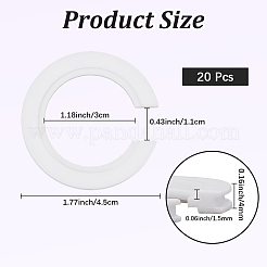 20 Lampenschirmring aus PP-Kunststoff&nbsp;FIND-CN0002-53