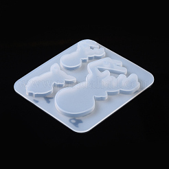 Moldes de silicona colgante de cuerno de reno navideño&nbsp;DIY-I026-14