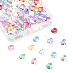100pcs 10 Farben transparente Glasperlen&nbsp;GLAA-CJ0001-56