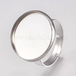Anlaufgeschützte Padringfassungen aus Edelstahl 304&nbsp;STAS-G173-19P-18mm