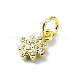 Messing micro pave klar zirkonia charme&nbsp;KK-H475-59G-07