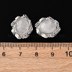 Ovale mehrsträngige Glieder aus natürlichem Quarzkristall&nbsp;G-G207-02P-10