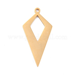 Pendentifs en acier inoxydable avec placage ionique (IP) 201&nbsp;STAS-K003-14G-02