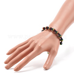 Verstellbare geflochtene Perlenarmbänder&nbsp;BJEW-JB07014