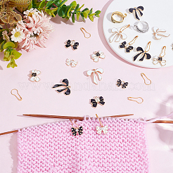 DIY-Maschenmarkierer-Sets mit Schleifenmotiv&nbsp;DIY-ME0001-04
