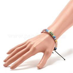Ethnisches Stammes-Stoff geflochtenes Perlenarmband&nbsp;BJEW-JB07483