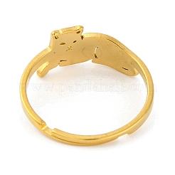Verstellbare Ringe aus Edelstahl Animal 201 für Damen&nbsp;RJEW-D082-05I