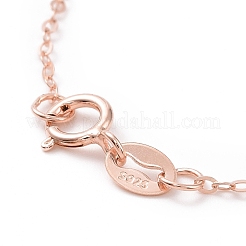 925 collana da donna con catene a trecce in argento sterling&nbsp;STER-I021-05RG