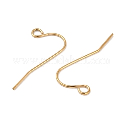 Ganchos para pendientes de acero inoxidable quirúrgico 316L con revestimiento iónico (IP)&nbsp;X-STAS-G229-08G-02
