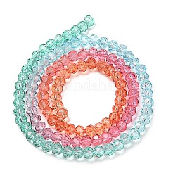 Brins de perles de verre peints transparents&nbsp;X1-DGLA-A034-T3mm-A11