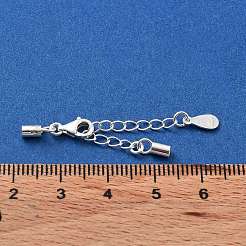 925 rallonge de chaîne gourmette en argent sterling&nbsp;STER-G039-01C-S