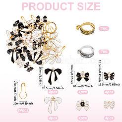 DIY-Maschenmarkierer-Sets mit Schleifenmotiv&nbsp;DIY-ME0001-04