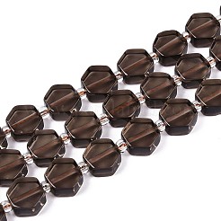 Natürliche Eis Obsidian Perlen Stränge&nbsp;G-P534-A15-01