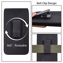 Bolsas rectangulares de piel de vaca para cinturón de teléfono móvil&nbsp;AJEW-WH0596-953A
