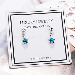Pendientes colgantes de latón y rhinestone&nbsp;WGC894C-01