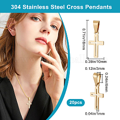 20 pendentif en acier inoxydable 304&nbsp;STAS-BBC0006-08