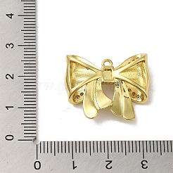 Anhänger aus Messing mit Gestellbeschichtung aus klarem Kubisch Zirkonia&nbsp;KK-H473-17G