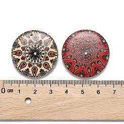 Pendentifs en bois naturel imprimés&nbsp;WOOD-S045-034-M