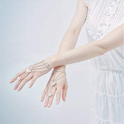 2 Tennisring-Armband mit Kristall-Strass&nbsp;BJEW-CN0001-17A