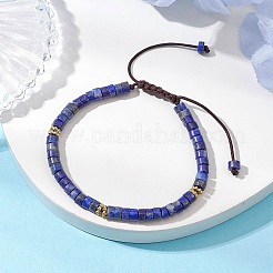 Bracciali di perle naturali di lapislazzuli intrecciate&nbsp;BJEW-JB11114-02
