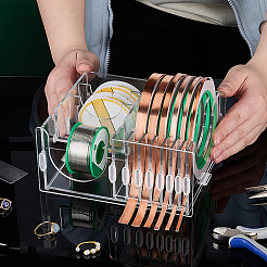 Organizador de discos de música acrílico&nbsp;ODIS-WH0043-293