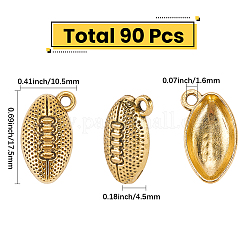 90 pièces pendentifs en alliage de style tibétain&nbsp;FIND-SC0023-15AB