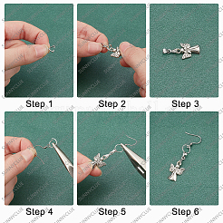 36 Stück Eispickel aus Messing im 9-Stil&nbsp;KK-SC0002-57