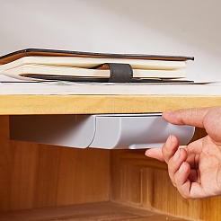 Rangement sous le bureau en plastique&nbsp;AJEW-SZ0001-15A