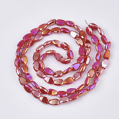 Chapelets de perles en verre opaque de couleur unie&nbsp;EGLA-T020-02A