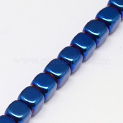 Electroplate non magnetici ematite sintetico fili di perline&nbsp;G-J172-3x3mm-M