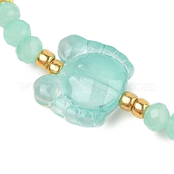 Bracelets d'été en verre poisson/tortue/crabe/étoile de mer&nbsp;BJEW-JB10206