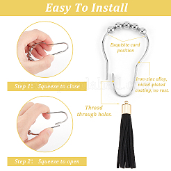 Anneaux de rideau de douche en fer&nbsp;DIY-PH0009-44