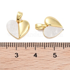 Breloques en forme de cœur de pêche&nbsp;KK-C051-21G
