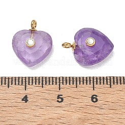 Colgantes facetados de amatista natural&nbsp;GG-CBA50CD-04G-04