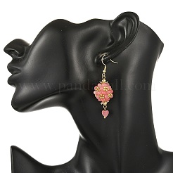 Pendientes colgantes de vidrio&nbsp;EJEW-MZ00814-02