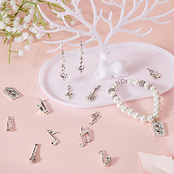 72 pz 12 stili tema musicale ciondoli in lega in stile tibetano&nbsp;FIND-SC0007-38