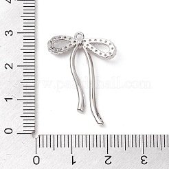 Anhänger aus Messing mit Gestellbeschichtung aus klarem Kubisch Zirkonia&nbsp;KK-H463-12P