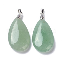 Pendentifs en aventurine vert naturel&nbsp;G-D084-01P-B10