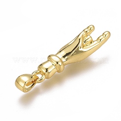Colgantes de latón&nbsp;ZIRC-O035-19G