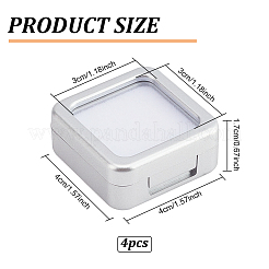 Plastikverpackungen für lose Diamant-Edelsteine&nbsp;CON-WH0094-13A