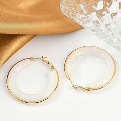 Pendientes de aro de acero inoxidable 304 para mujer&nbsp;EJEW-B113-02G-04